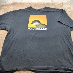 Mac Miller Graphic T Shirt Black Mens 3X 100 Percent Cotton